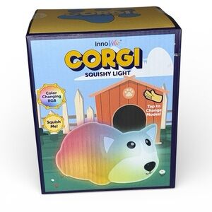 Corgi Squishy Color Changing Light- NEW